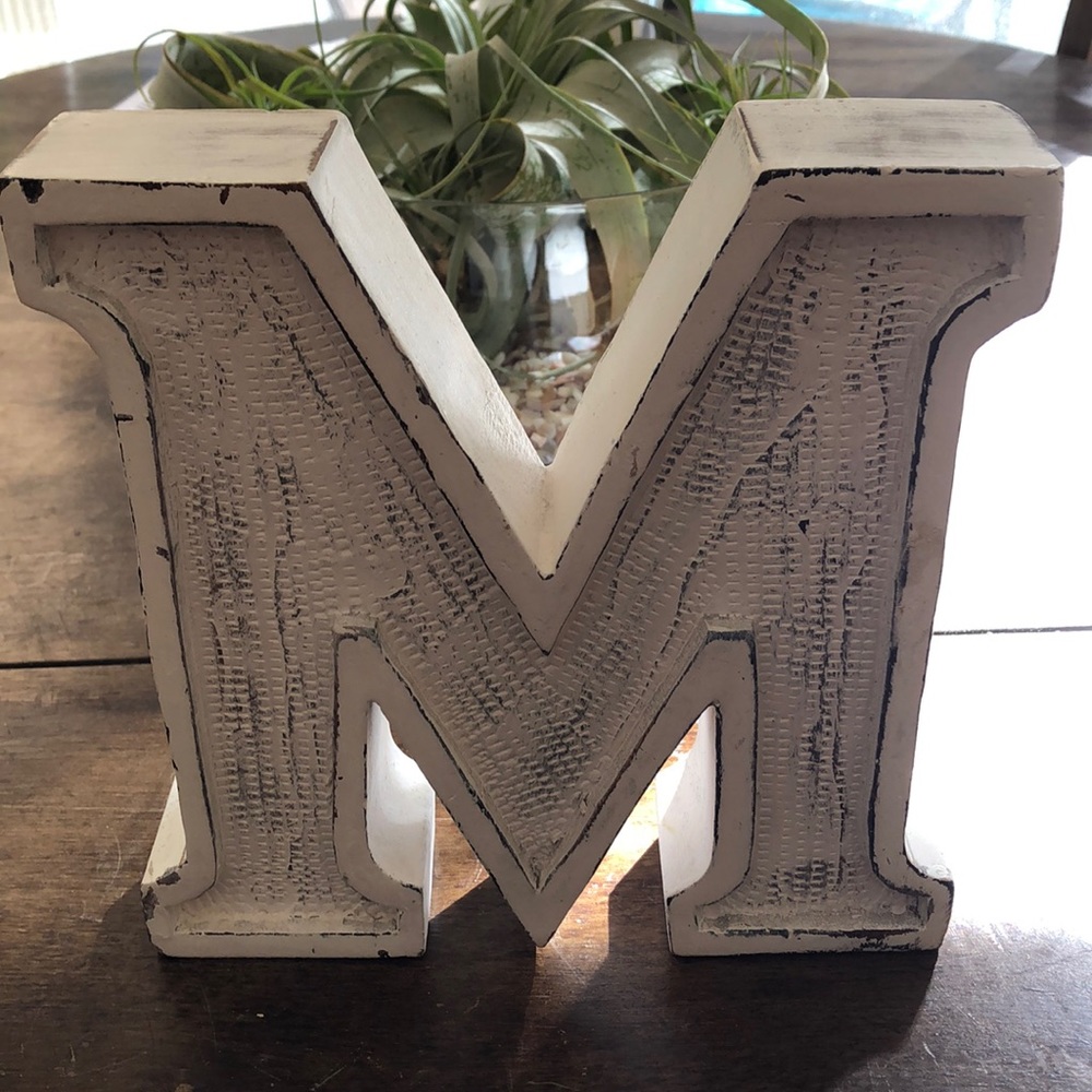 Cynthia Rowley Letter M Decoration